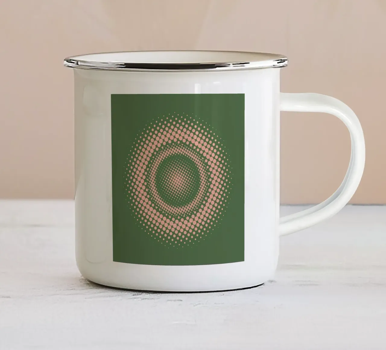 Sfera digitale tazza in smalto da Little Dean