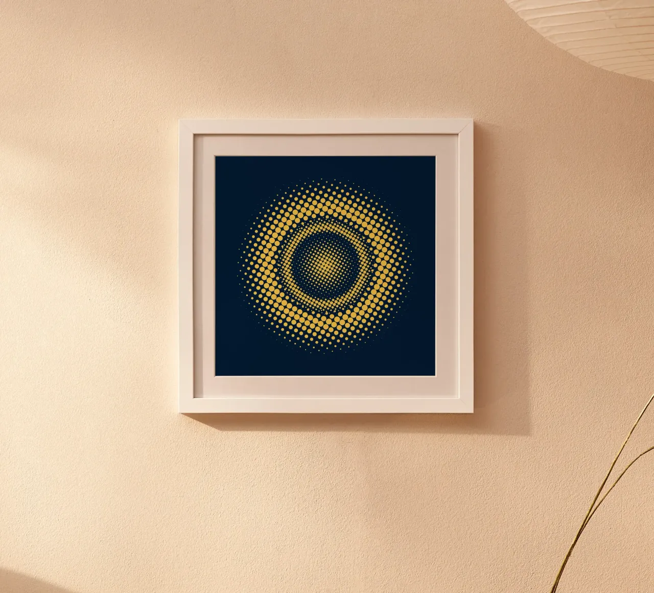 Sfera digitale 02 poster con telaio in plastica da Little Dean