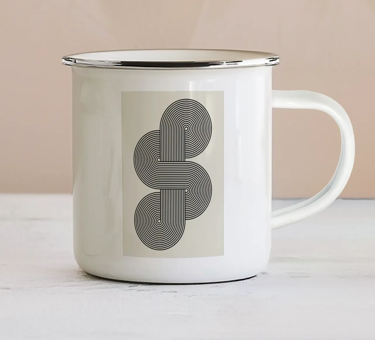 Semplicità XVII tazza in smalto da Fletcher M Henry