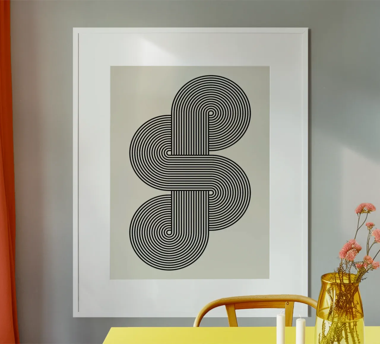 Semplicità XVII poster con telaio in alluminio da Fletcher M Henry