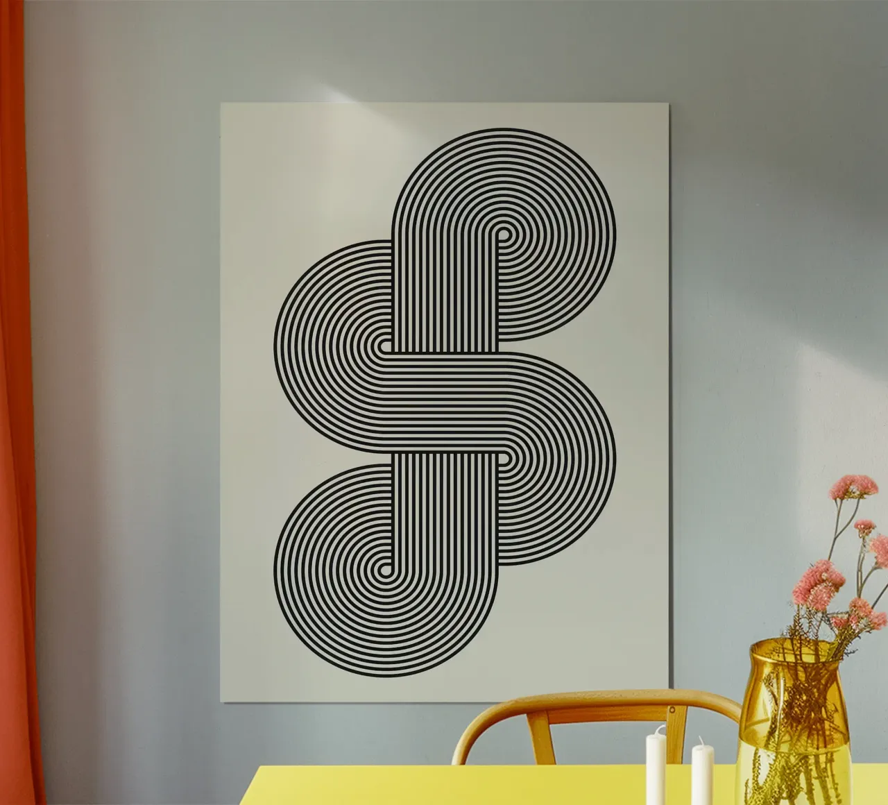 Semplicità XVII poster con telaio in alluminio da Fletcher M Henry