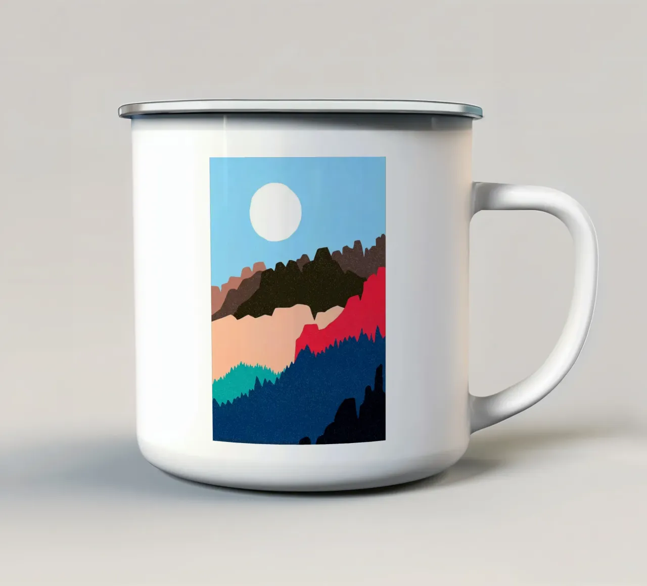 Foresta tazza in smalto da Fletcher M Henry