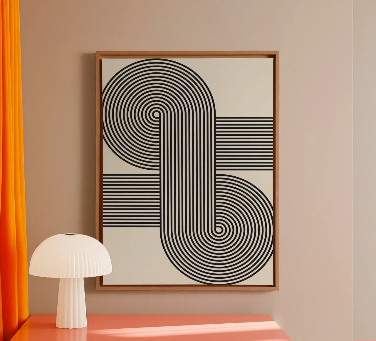 Simplicity XVII canvas with Floater frame by Fletcher M Henry