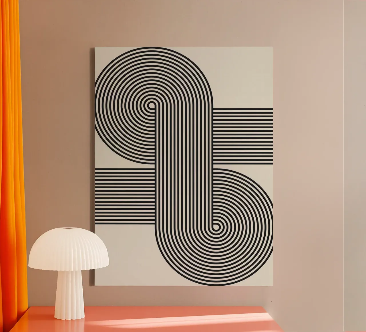 Simplicity XVII canvas with Floater frame by Fletcher M Henry