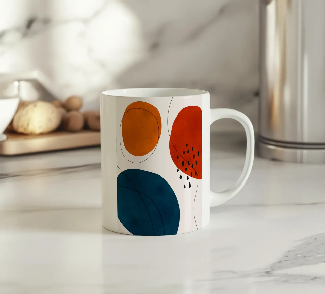Espressionista boho tazza in ceramica da Fletcher M Henry