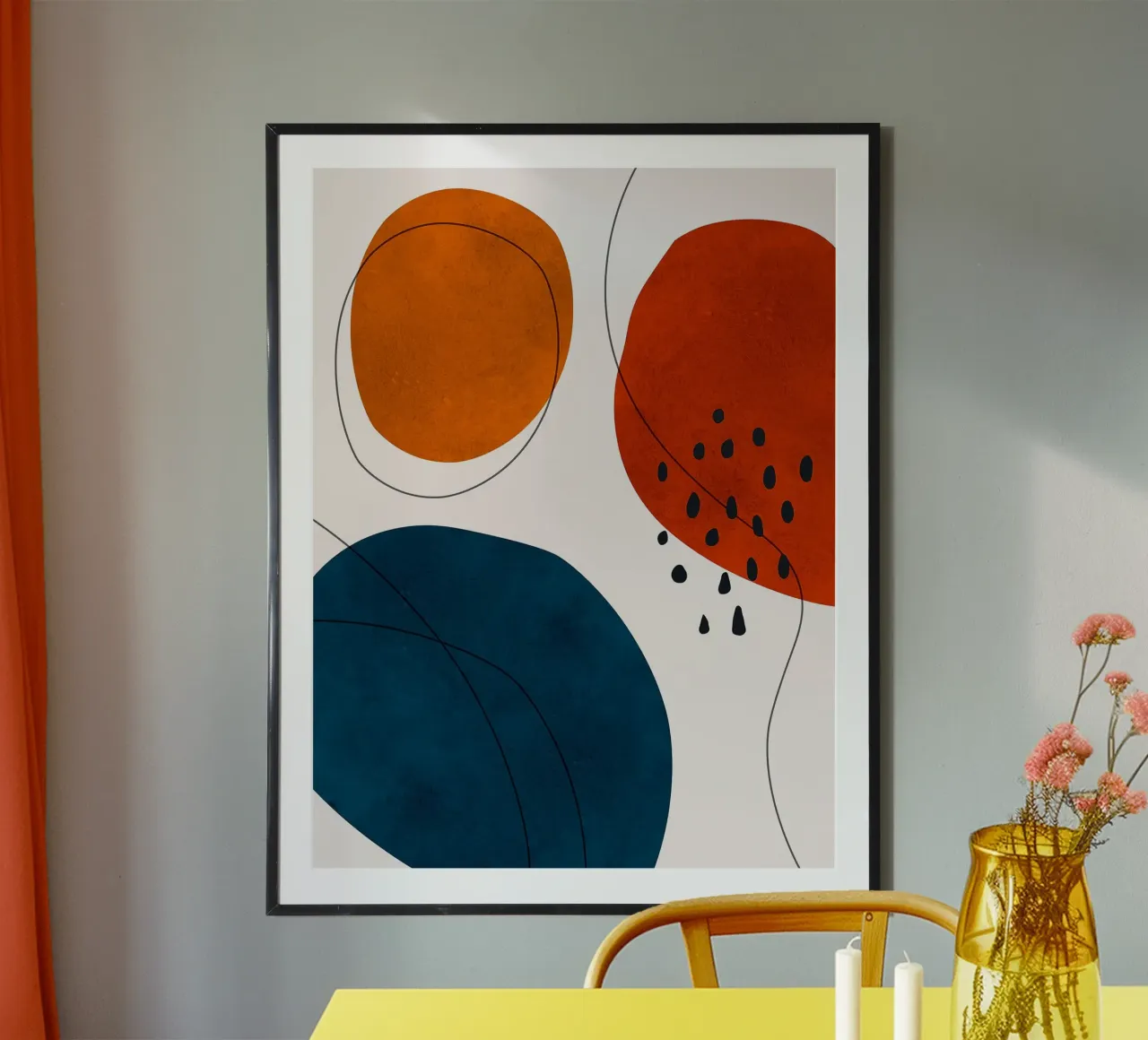 Expressionistischer Boho Poster mit Kunststoffrahmen von Fletcher M Henry