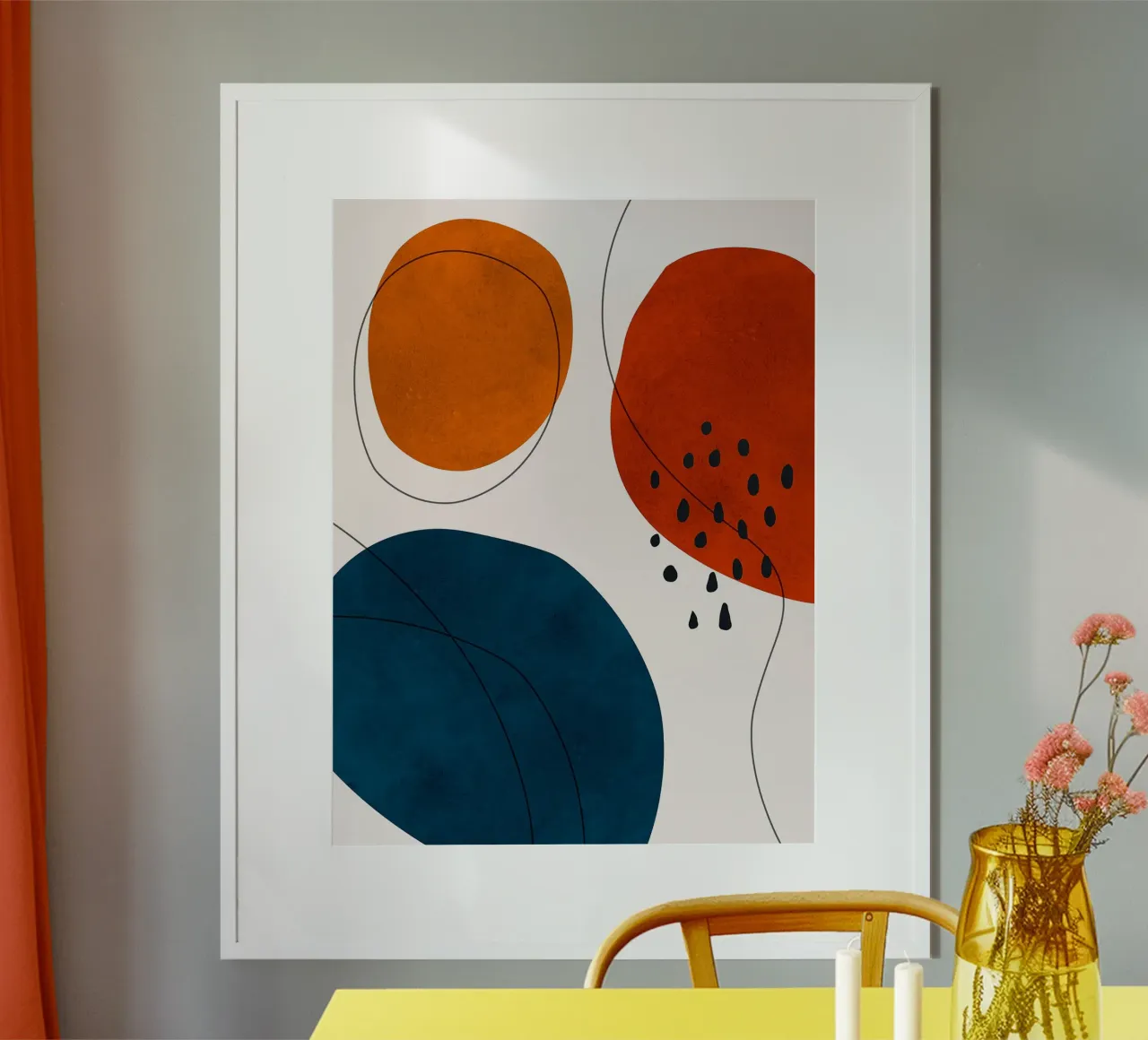 Expressionistischer Boho Poster mit Kunststoffrahmen von Fletcher M Henry