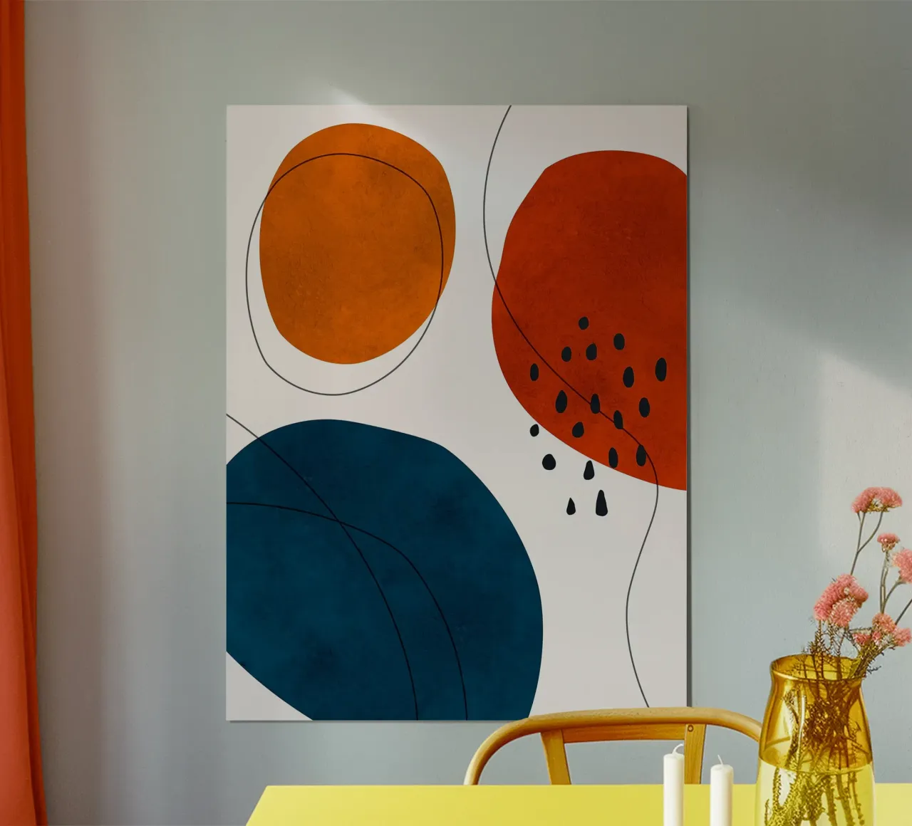 Expressionistischer Boho Poster mit Kunststoffrahmen von Fletcher M Henry