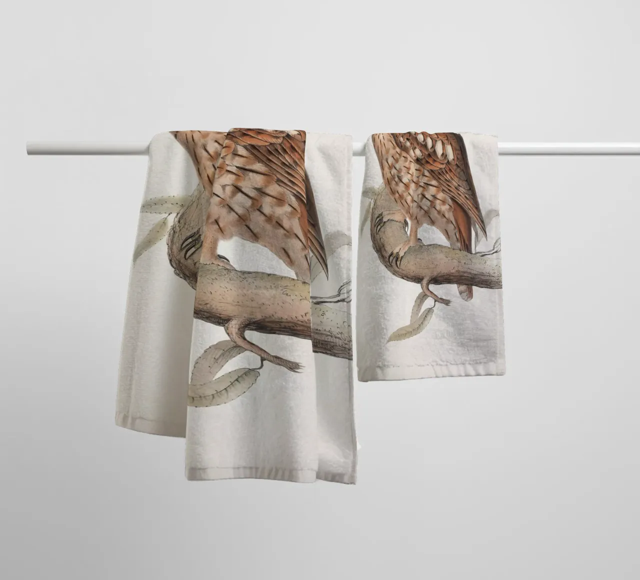 Vintage Lear 2 Wood Owl asciugamano da bagno da Vintage Print Collection