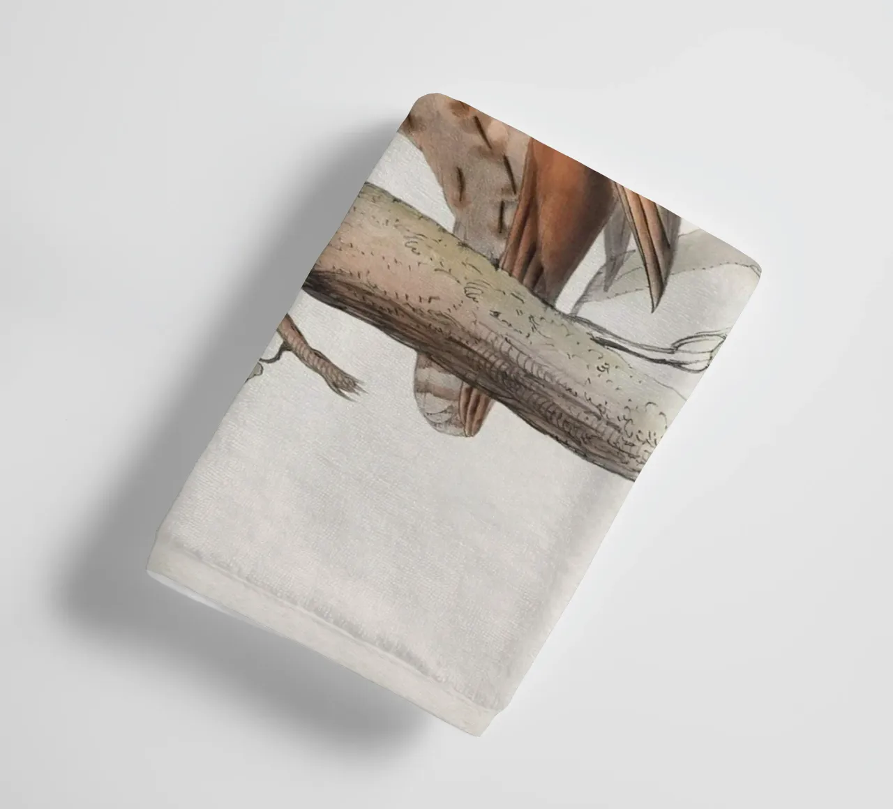 Vintage Lear 2 Wood Owl asciugamano da bagno da Vintage Print Collection