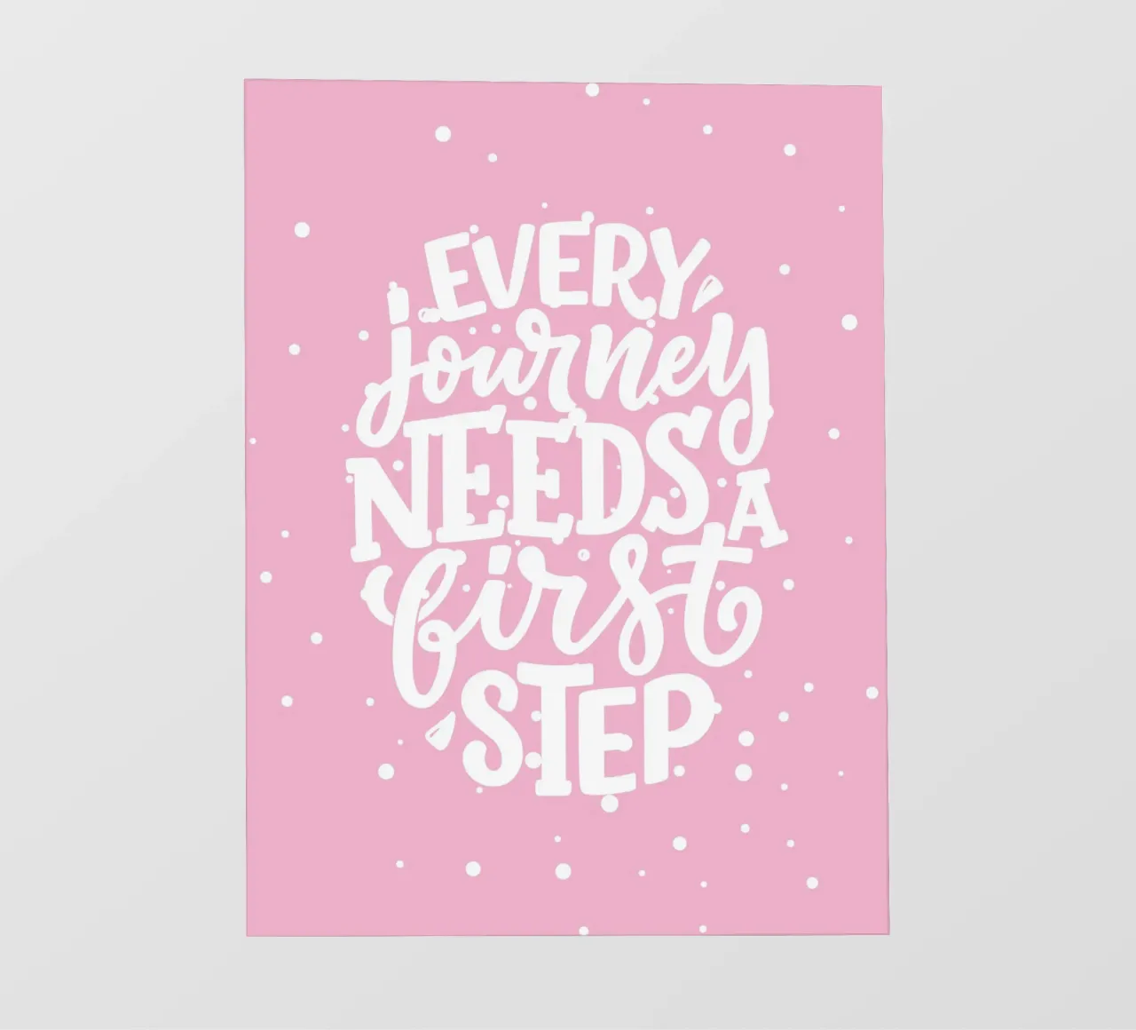 Every journey needs a first step pellicola backlit da PinkCandyWalls
