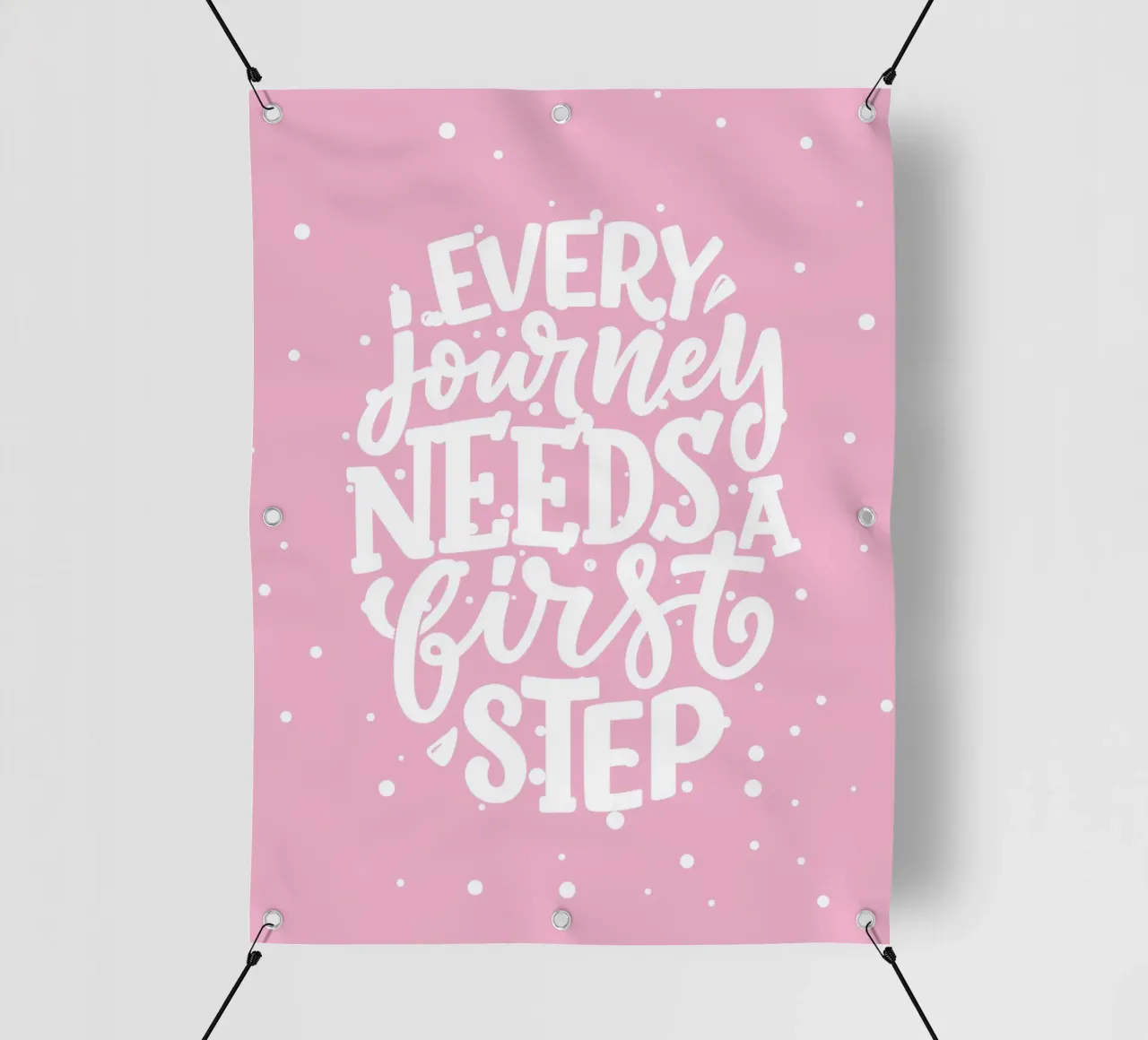 Every journey needs a first step telo in pvc da PinkCandyWalls