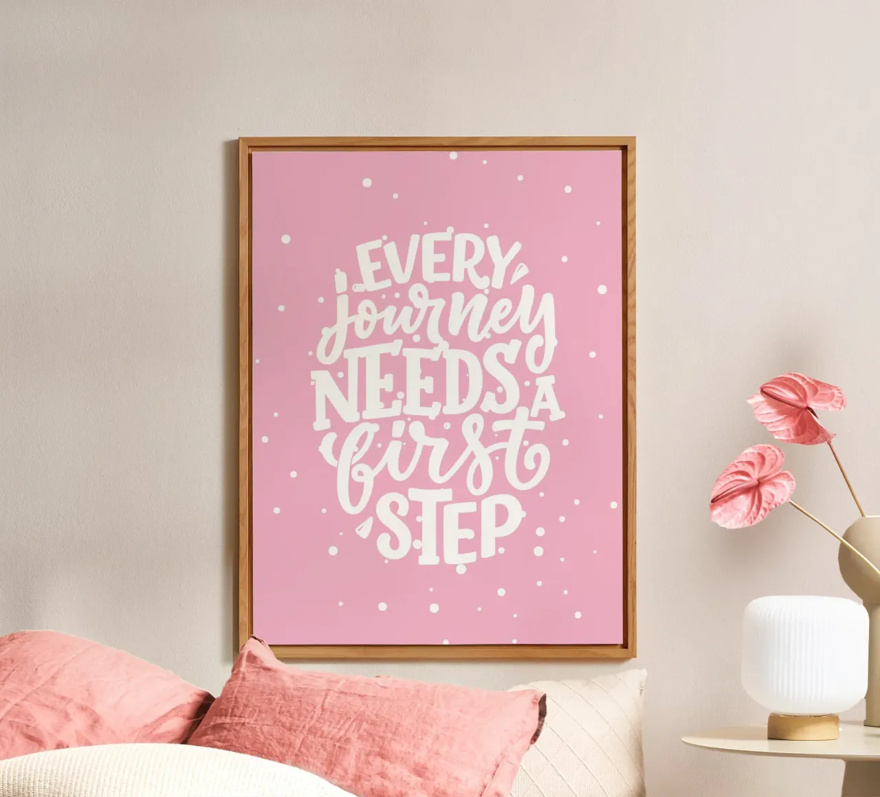 Every journey needs a first step alluminio dibond da PinkCandyWalls