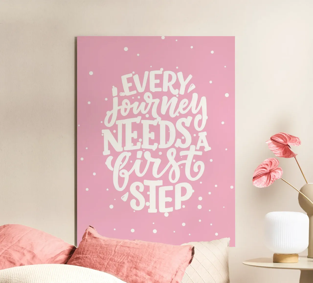Every journey needs a first step alluminio dibond da PinkCandyWalls