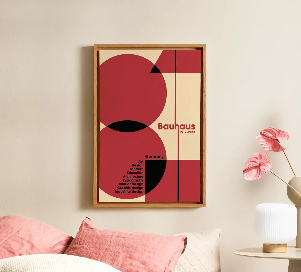 Bauhaus 1919 tela con Cornice a cassetta da Brooke