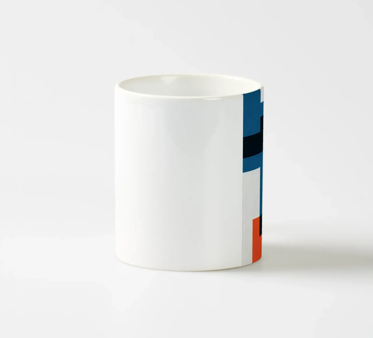 Strati colorati tazza in ceramica da Leonard R Sadler