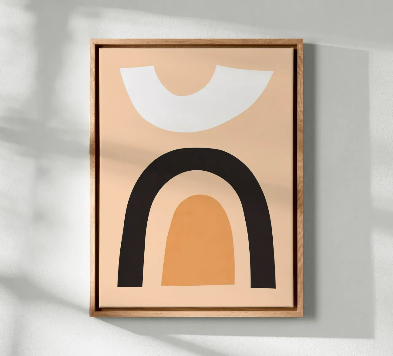 Acquerello minimalista G tela con Cornice a cassetta da Leonard R Sadler