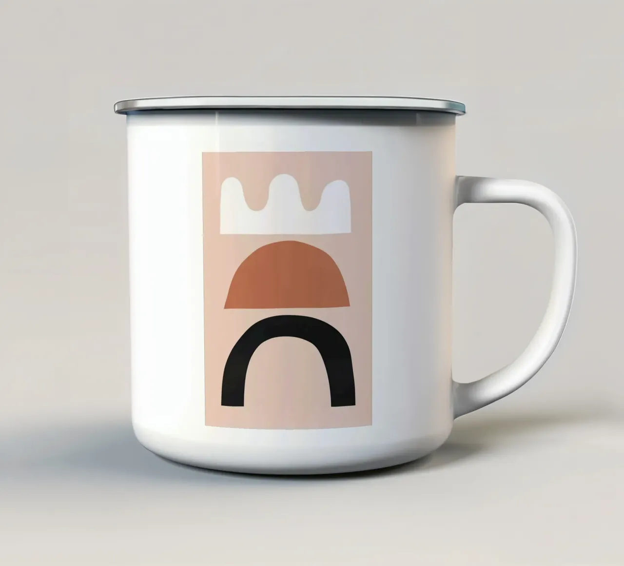 Design organico tazza in smalto da Leonard R Sadler