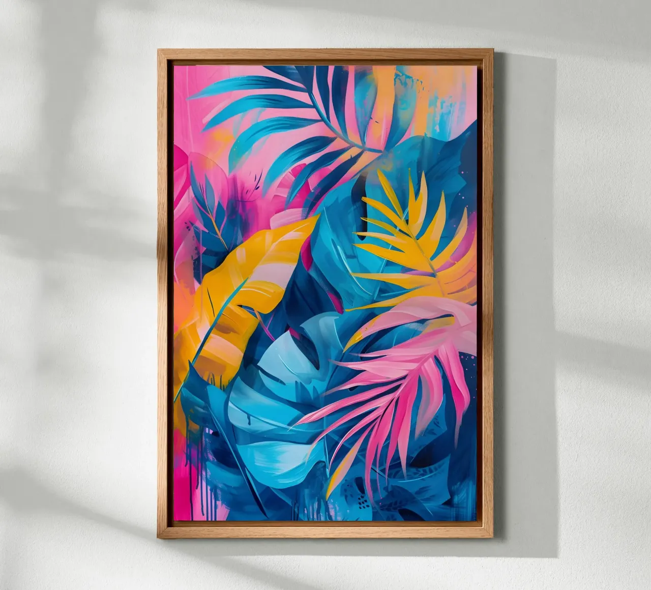 Foglie di piante colorate pannello forex da Yaso Design & Art