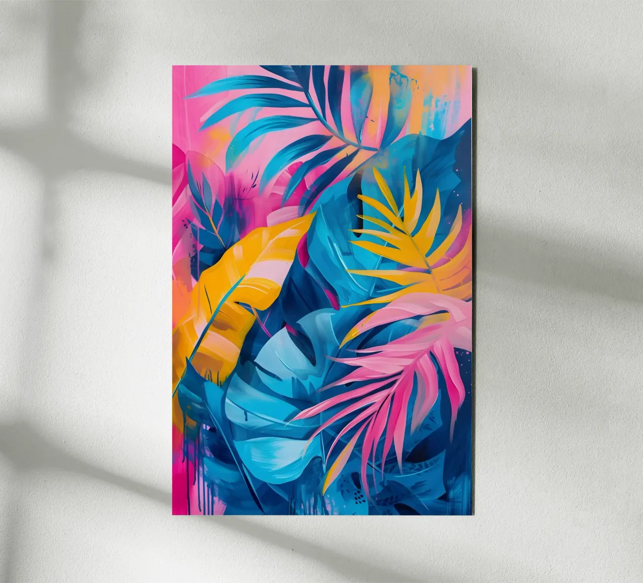 Foglie di piante colorate pannello forex da Yaso Design & Art
