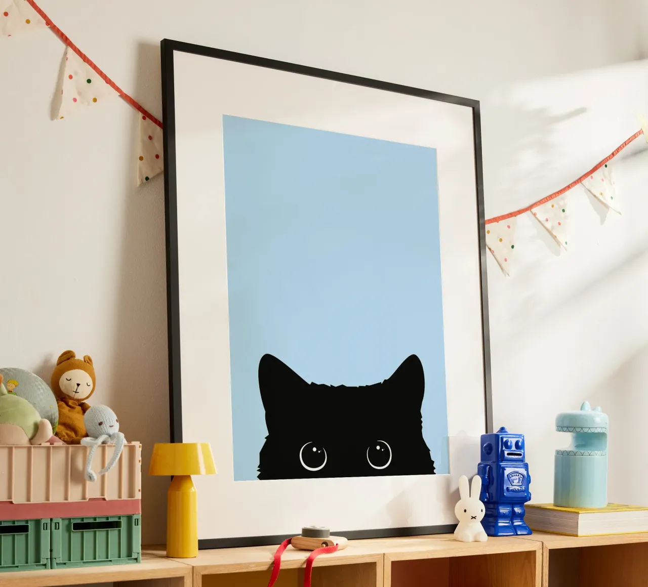 Gatto curioso poster da Leonard R Sadler
