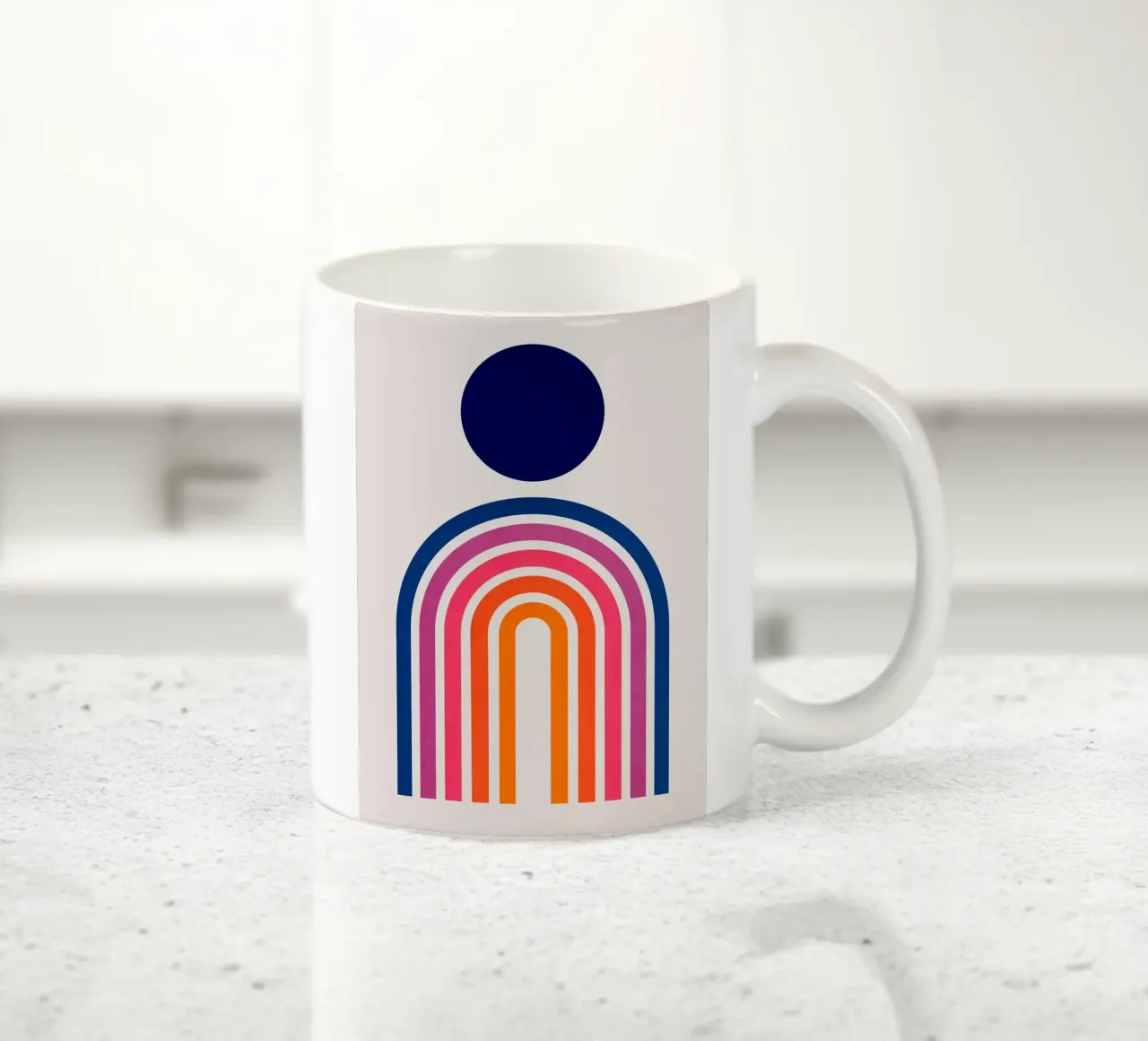 Geometria delle linee tazza in ceramica da Sven B Strauss