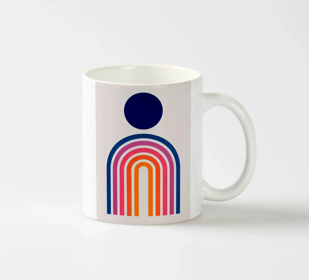 Geometria delle linee tazza in ceramica da Sven B Strauss