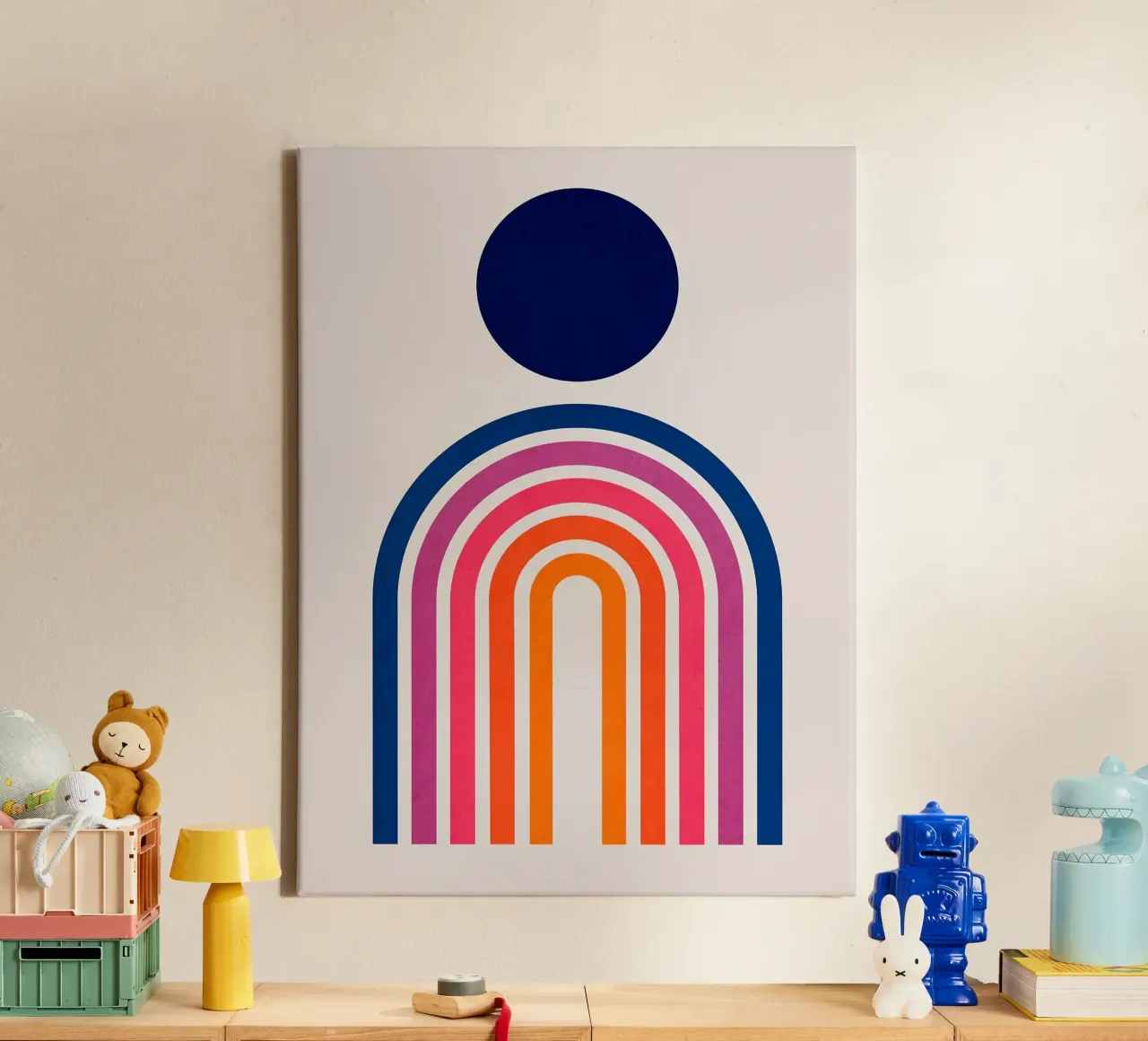 Line geometry canvas with Floater frame by Sven B Strauss