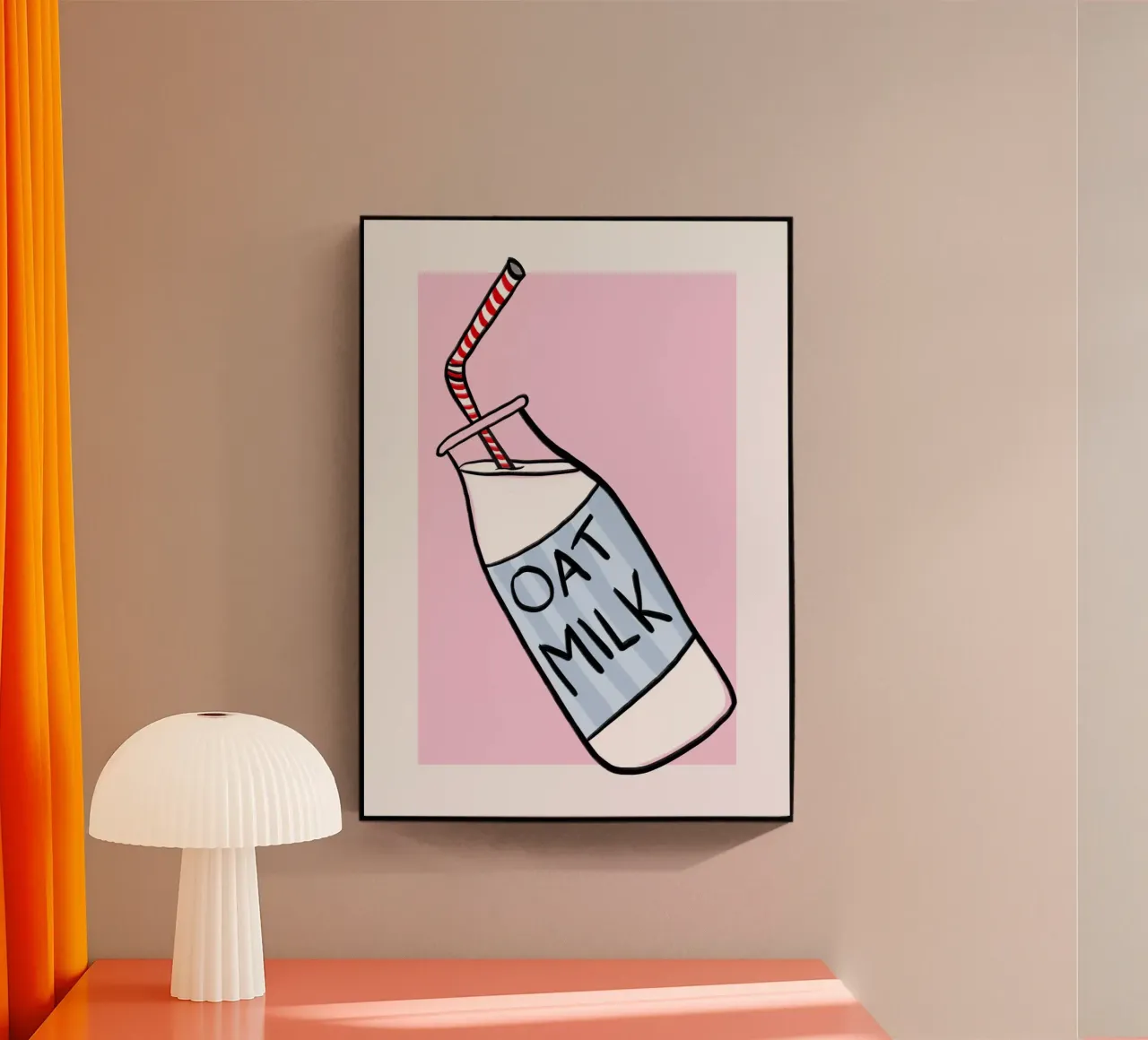 Latte d'avena plexiglass da Athene Fritsch