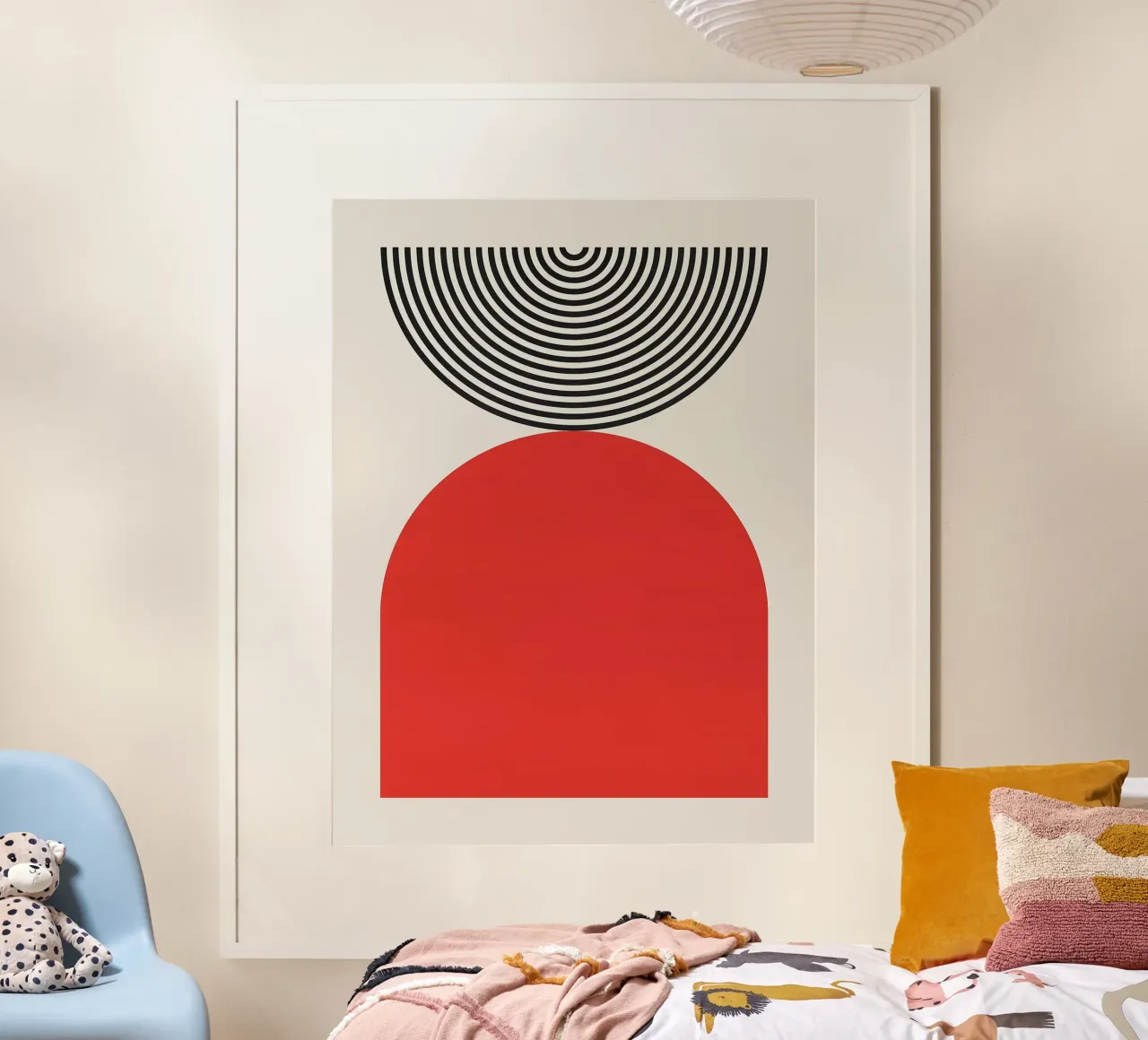 Semplicità F poster con telaio in alluminio da Sven B Strauss