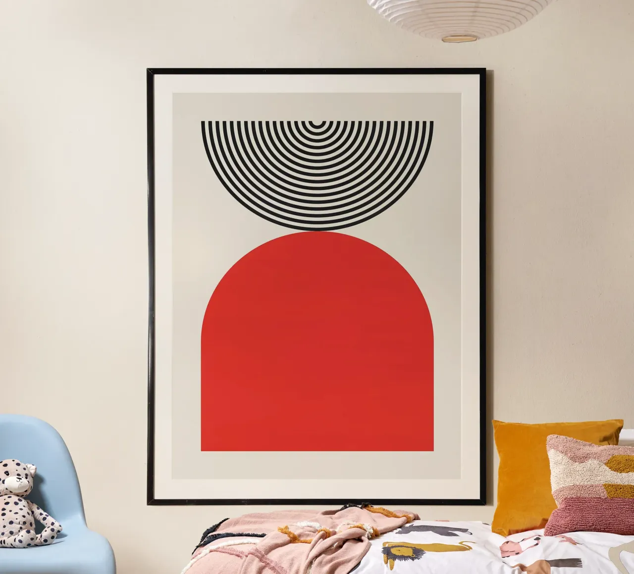 Semplicità F poster con telaio in alluminio da Sven B Strauss