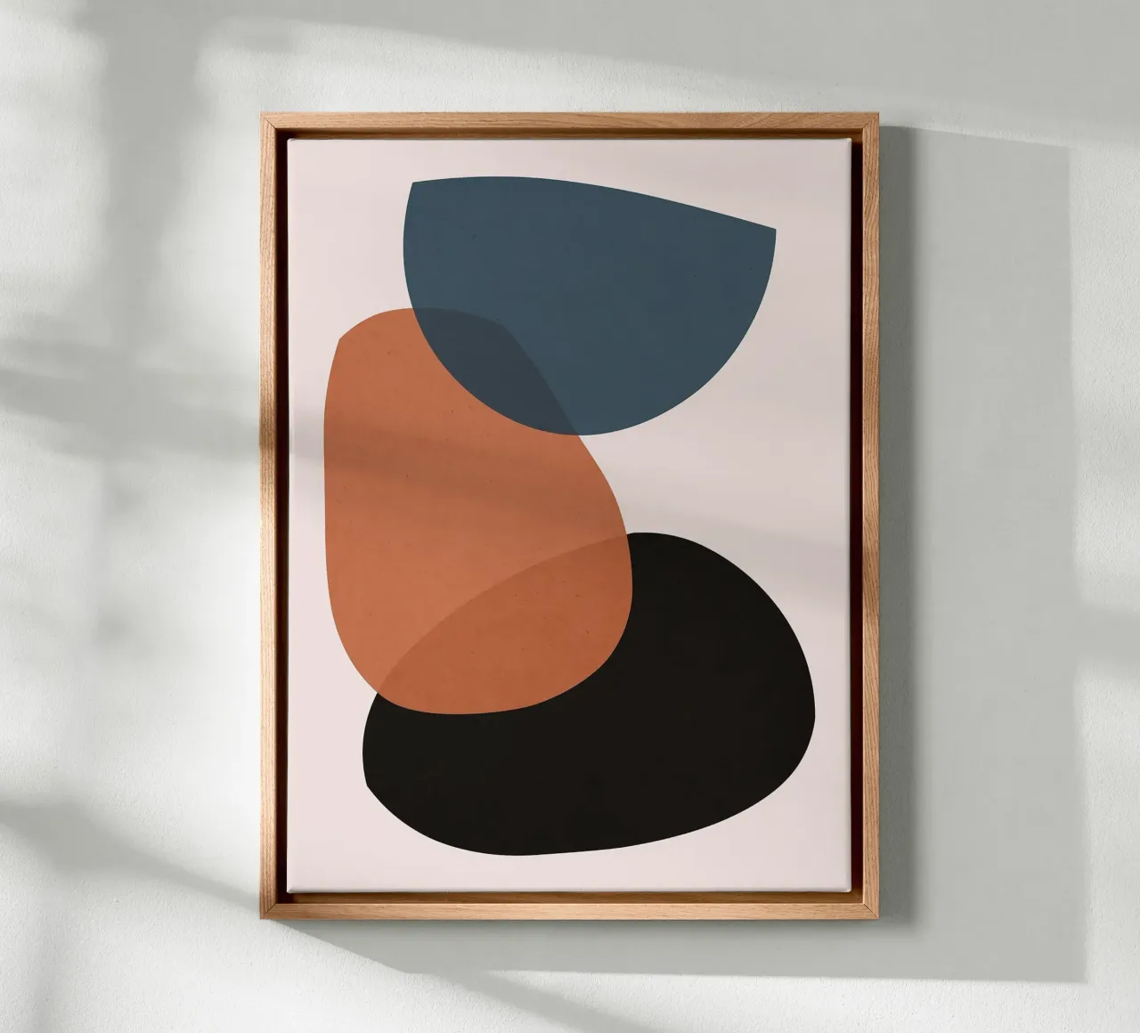 Acquerello minimalista E tela con Cornice a cassetta da Sven B Strauss