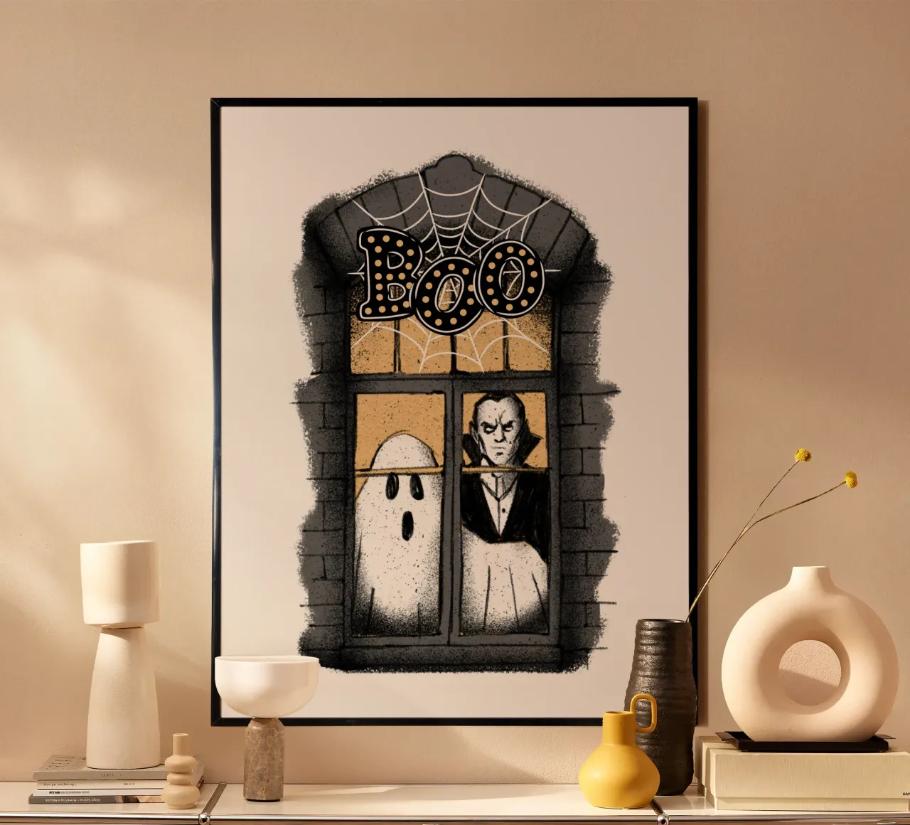 BOO Fantasma e Dracula poster da ArtDesign by KBK