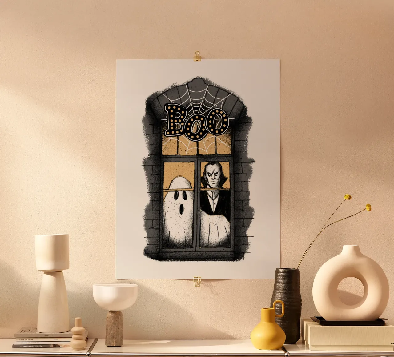 BOO Fantasma e Dracula poster da ArtDesign by KBK