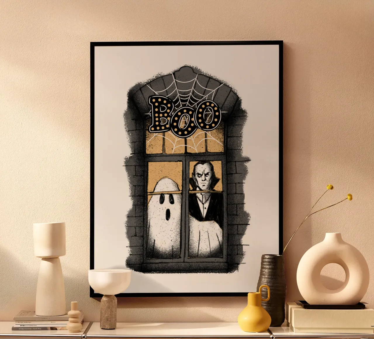 BOO Fantasma e Dracula poster da ArtDesign by KBK