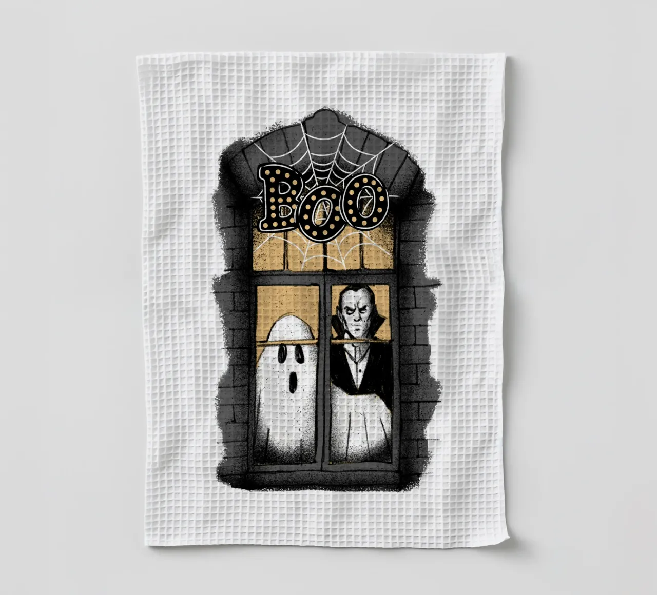 BOO Esprit & Dracula torchon de ArtDesign by KBK