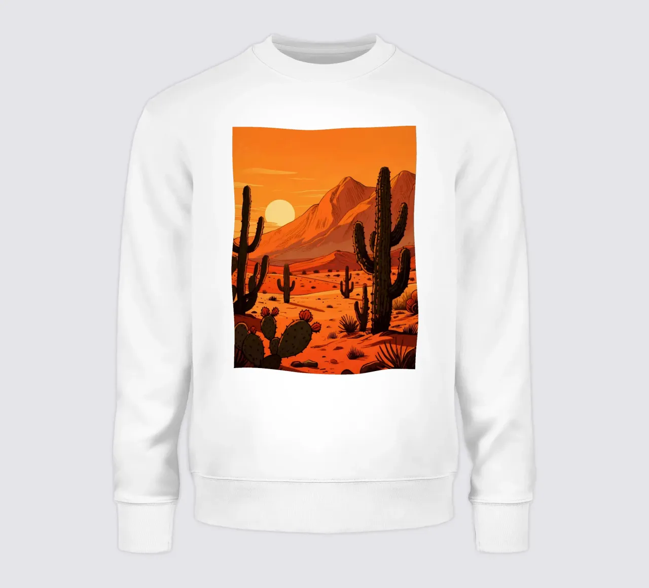 cactus plants in the desert felpa da knowledge