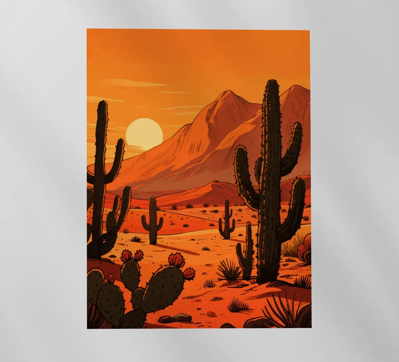 cactus plants in the desert pellicola backlit da knowledge