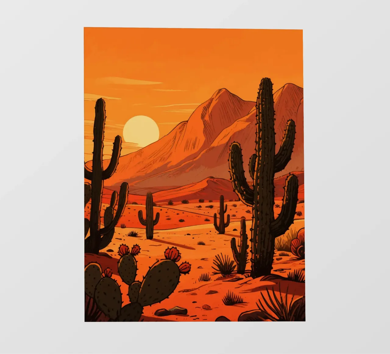 cactus plants in the desert pellicola backlit da knowledge