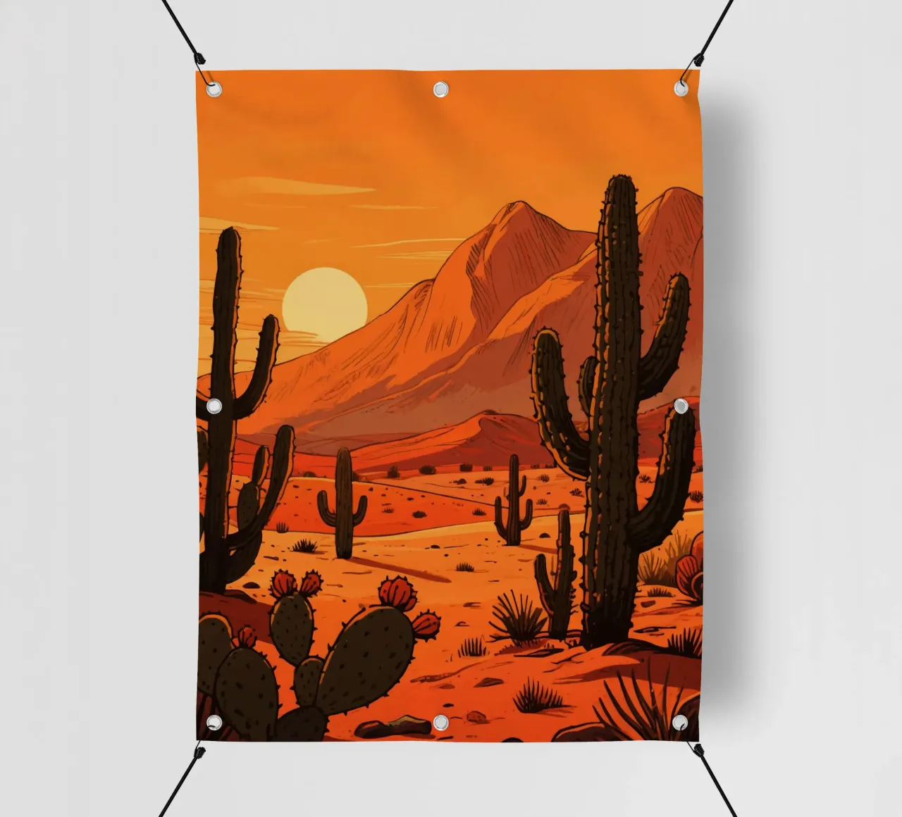 cactus plants in the desert telo in pvc da knowledge