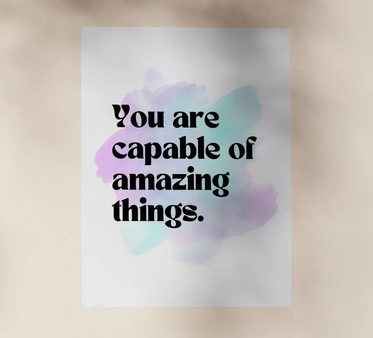 You are capable of amazing things pellicola backlit da PinkCandyWalls