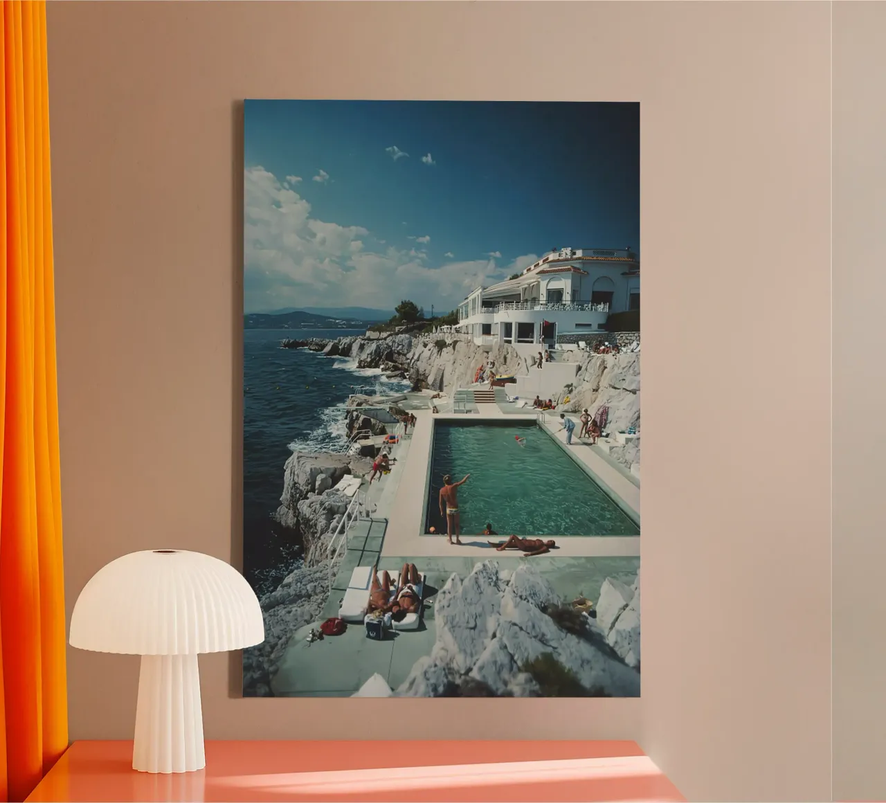 Eden-roc Pool canvas met Baklijst van kanel shop