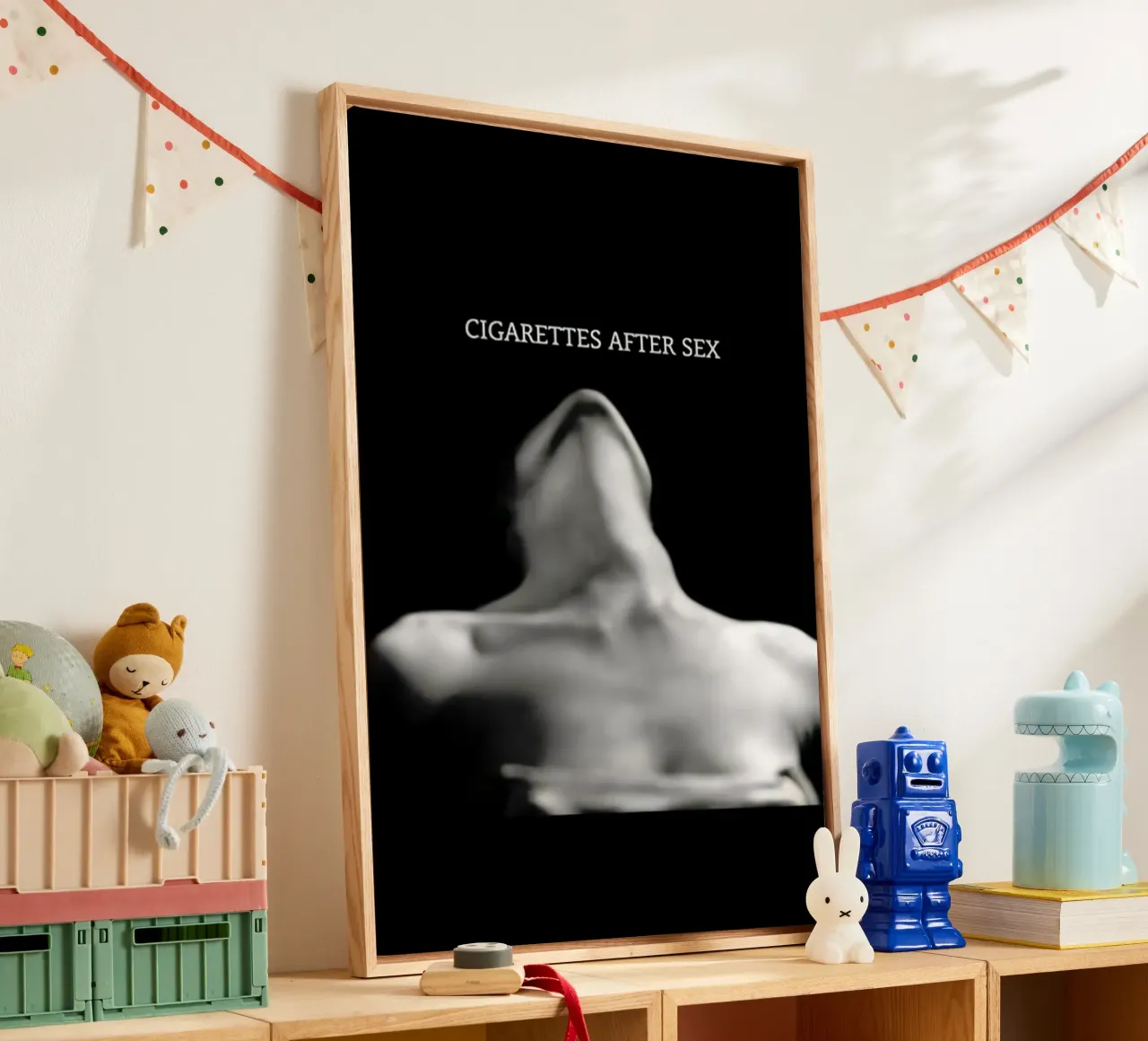 Sigaretten na seks canvas met Baklijst van kanel shop