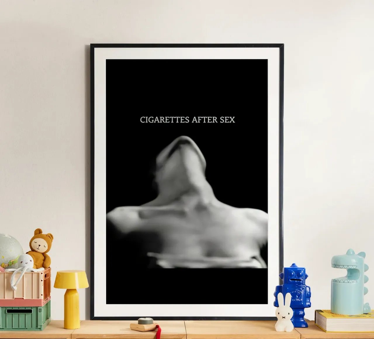 Sigarette dopo il sesso poster con telaio in plastica da kanel shop