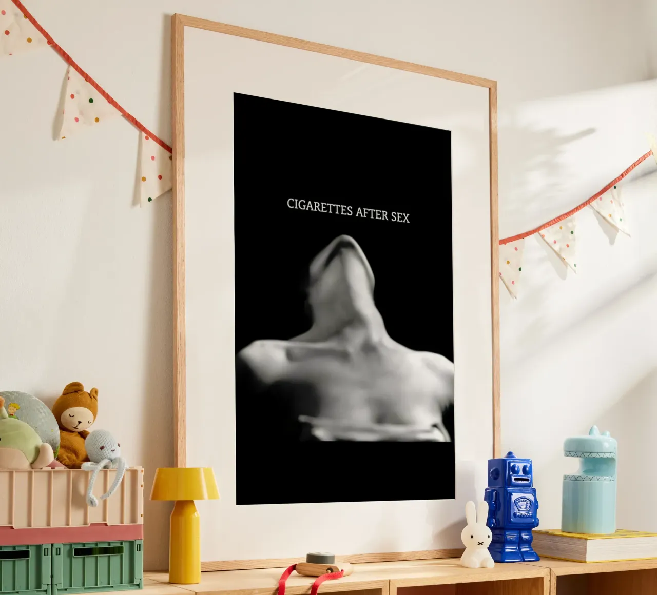 Sigarette dopo il sesso poster con telaio in plastica da kanel shop