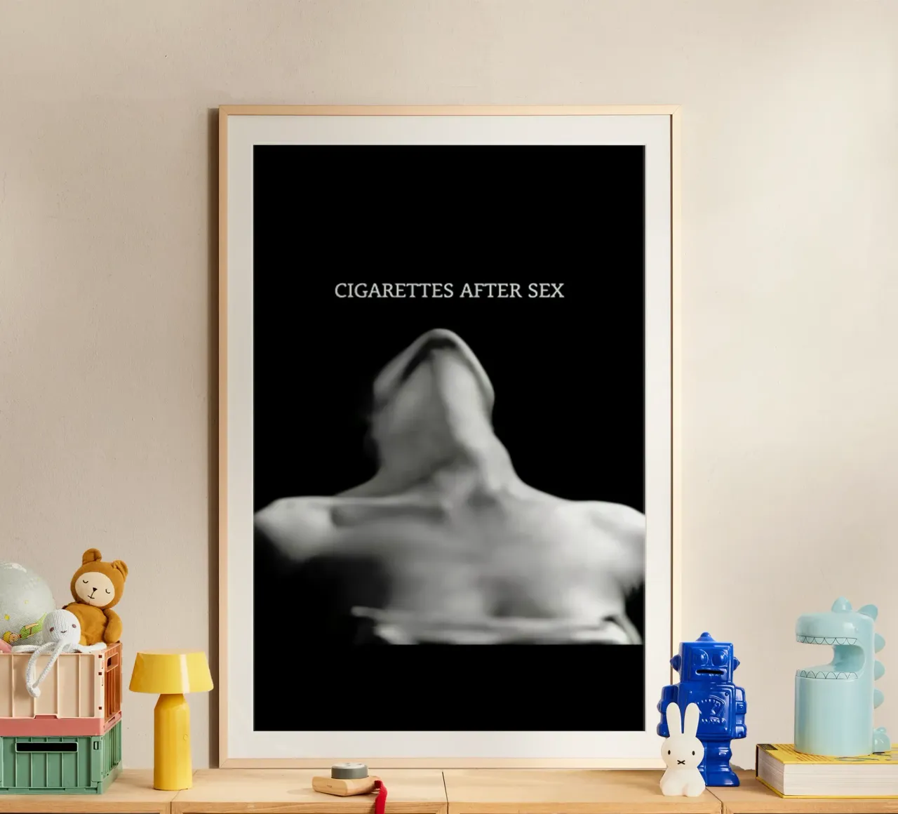 Sigarette dopo il sesso poster con telaio in plastica da kanel shop