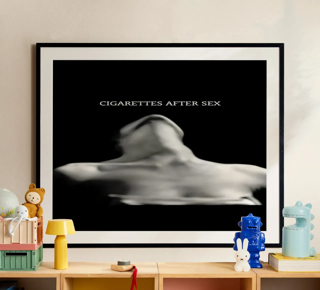 Sigarette dopo il sesso poster con telaio in plastica da kanel shop