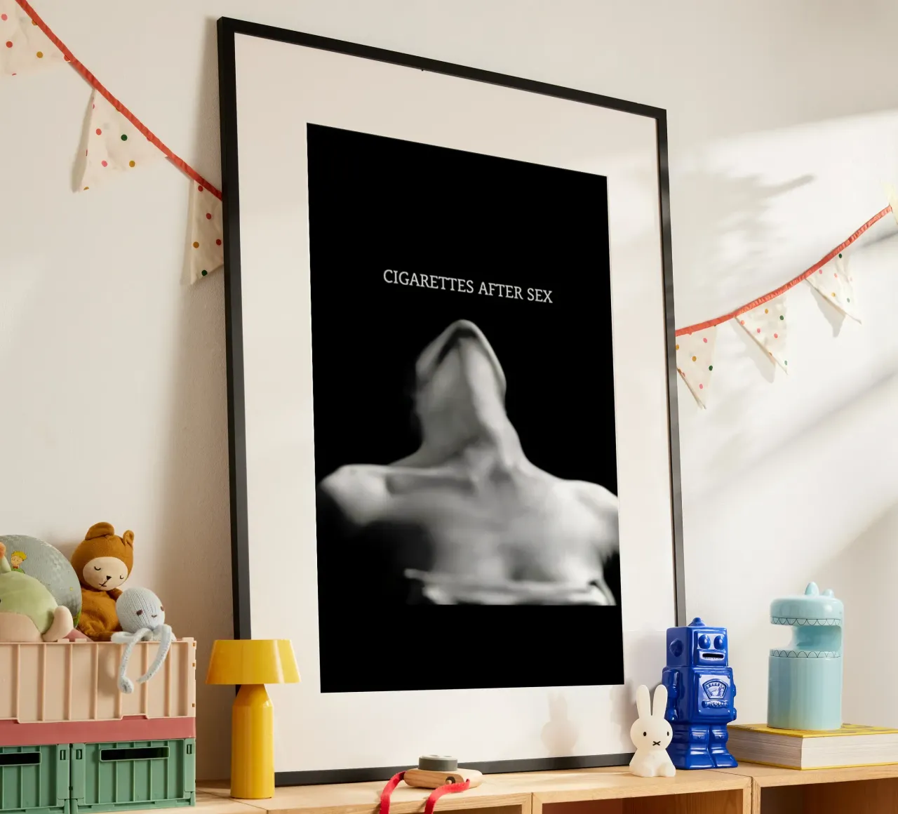 Sigarette dopo il sesso poster con telaio in plastica da kanel shop