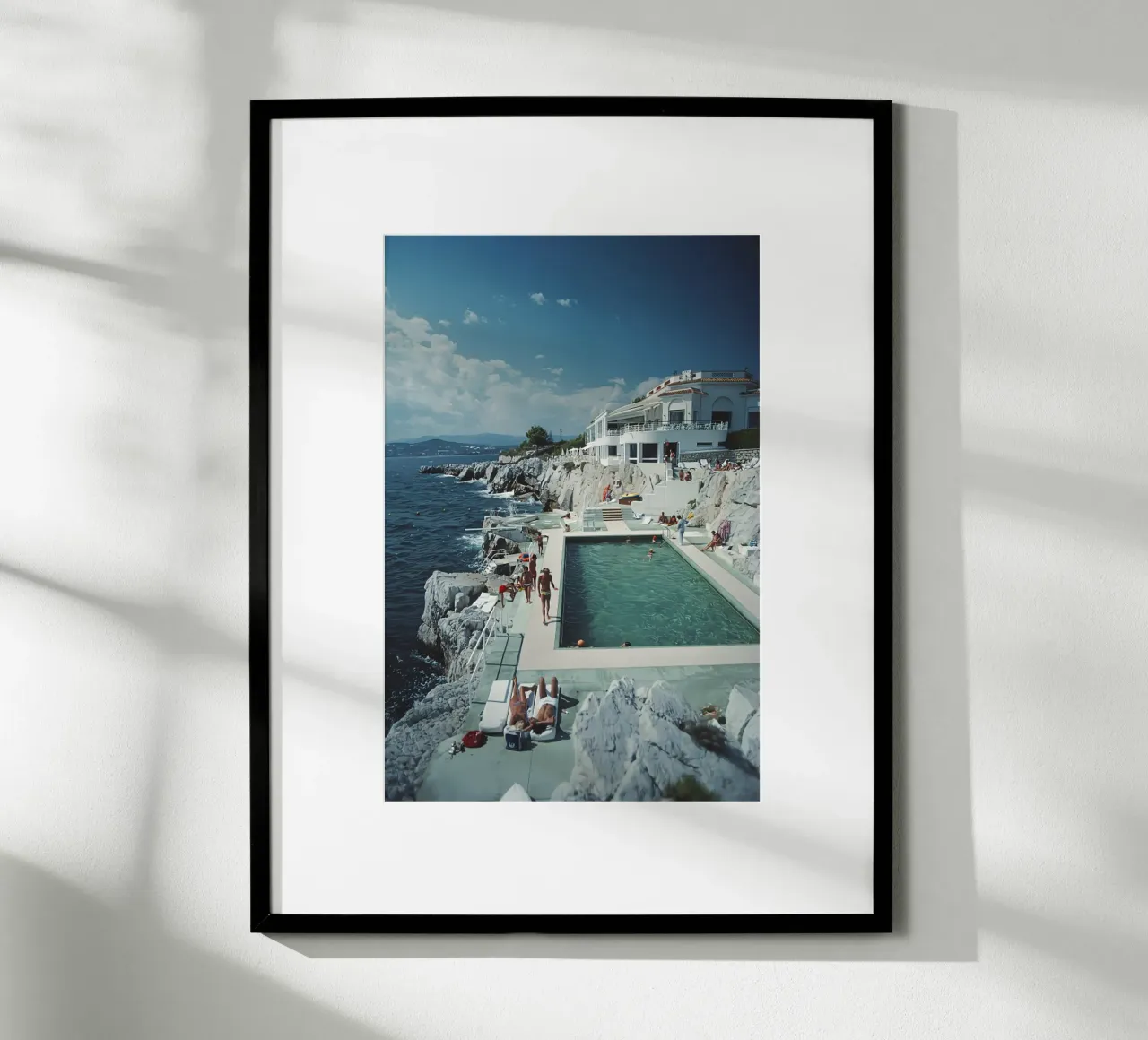 Albergo Du Cap Eden-roc poster con telaio in alluminio da kanel shop