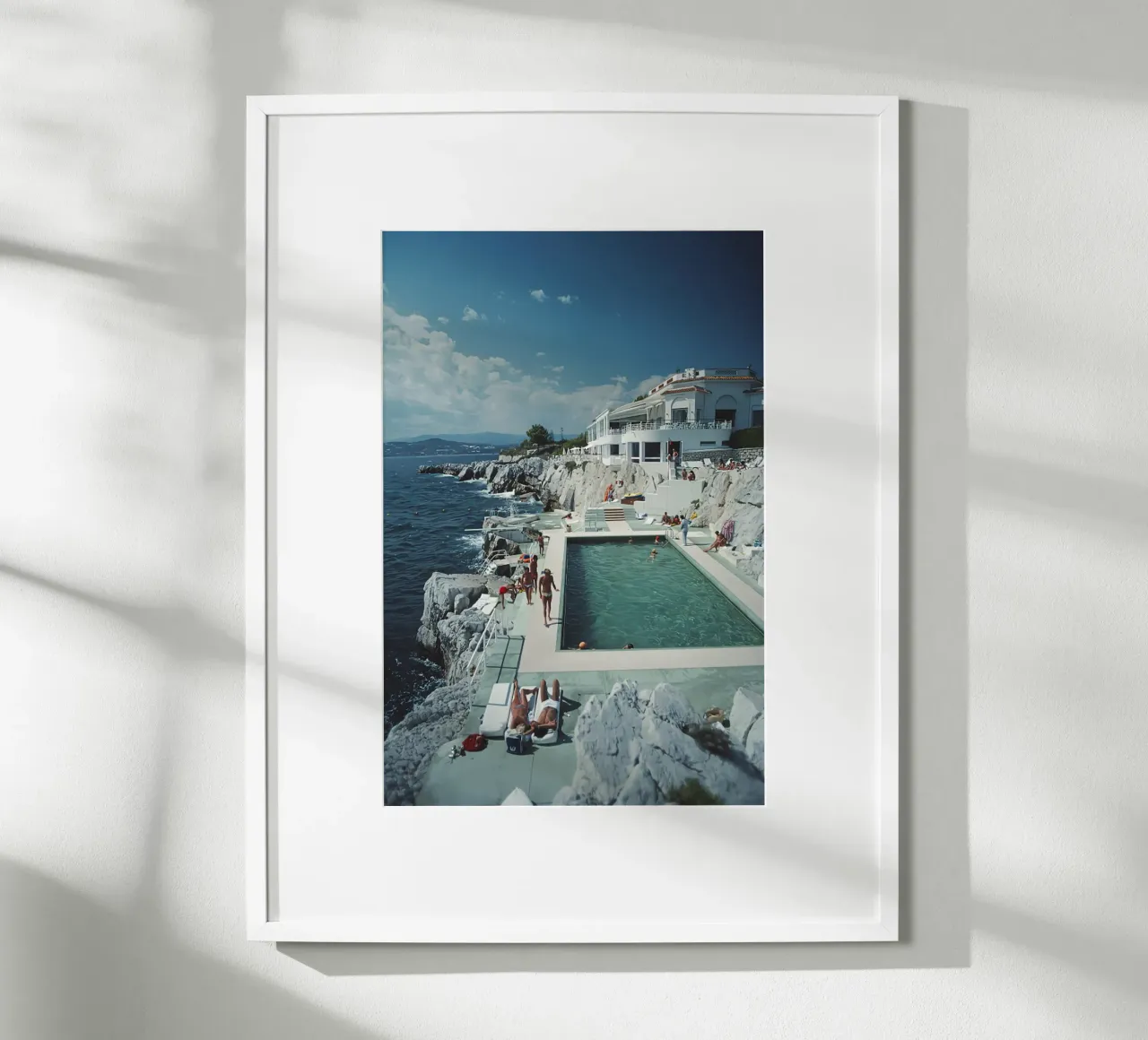 Albergo Du Cap Eden-roc poster con telaio in alluminio da kanel shop